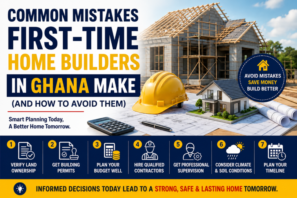 Home Building Mistakes Ghana – Complete Guide For First-Time Builders 1 Home building mistakes ghana